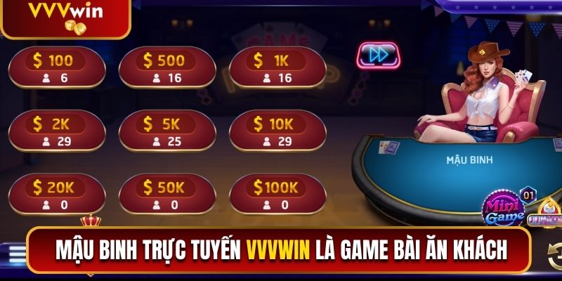 Mậu Binh Đổi Thưởng VVVwin Và Luật Chơi Từ Cơ Bản 2026 1 Mậu Binh trực tuyến VVVwin là game bài ăn khách
